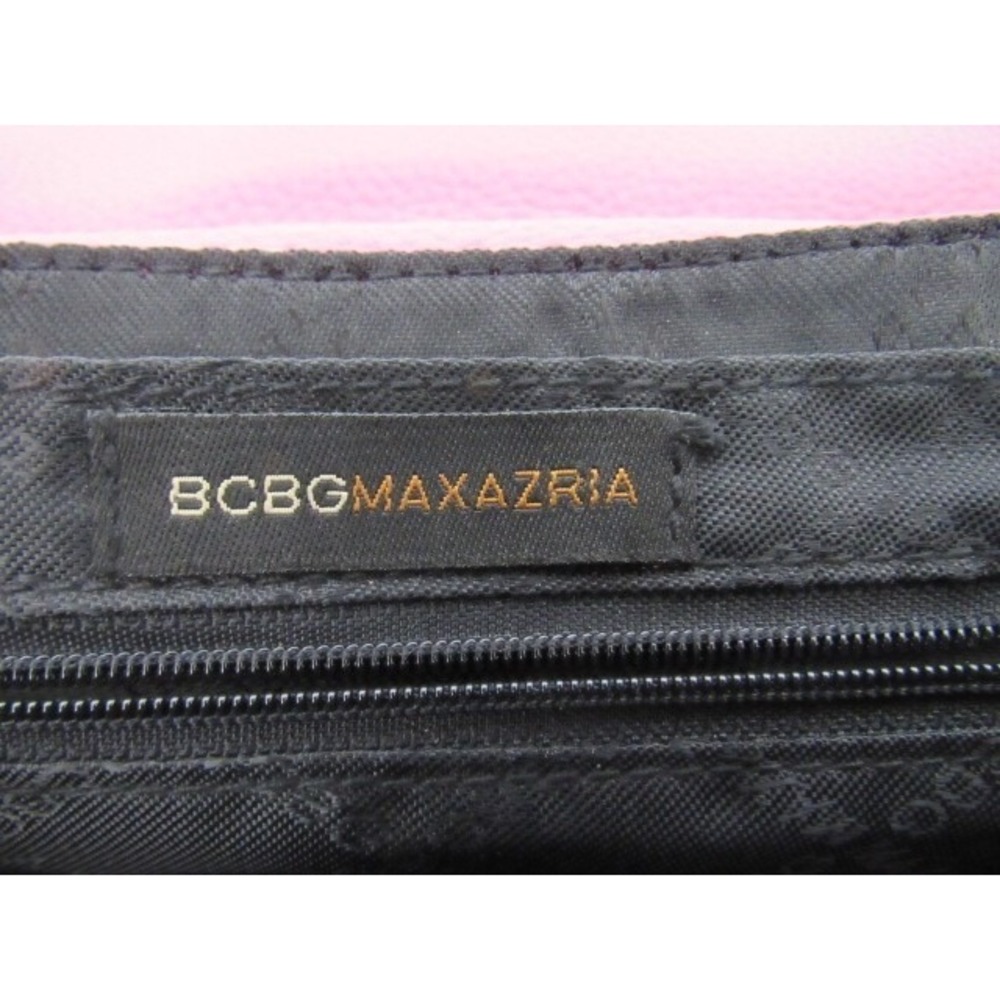 BCBG Max Azria Genuine Italian Leather Pink Buckle Pebble Clutch Purse - Picture 5 of 5